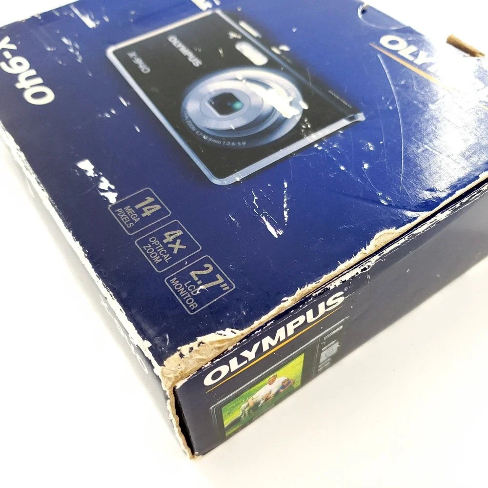 Olympus X-940 14.0MP Digital Camera Silver Brand New Open/Damaged Box